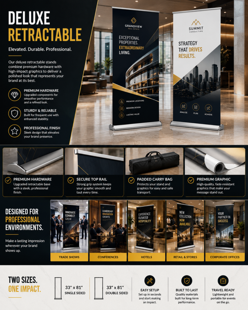 Deluxe Retractable Banner Stand