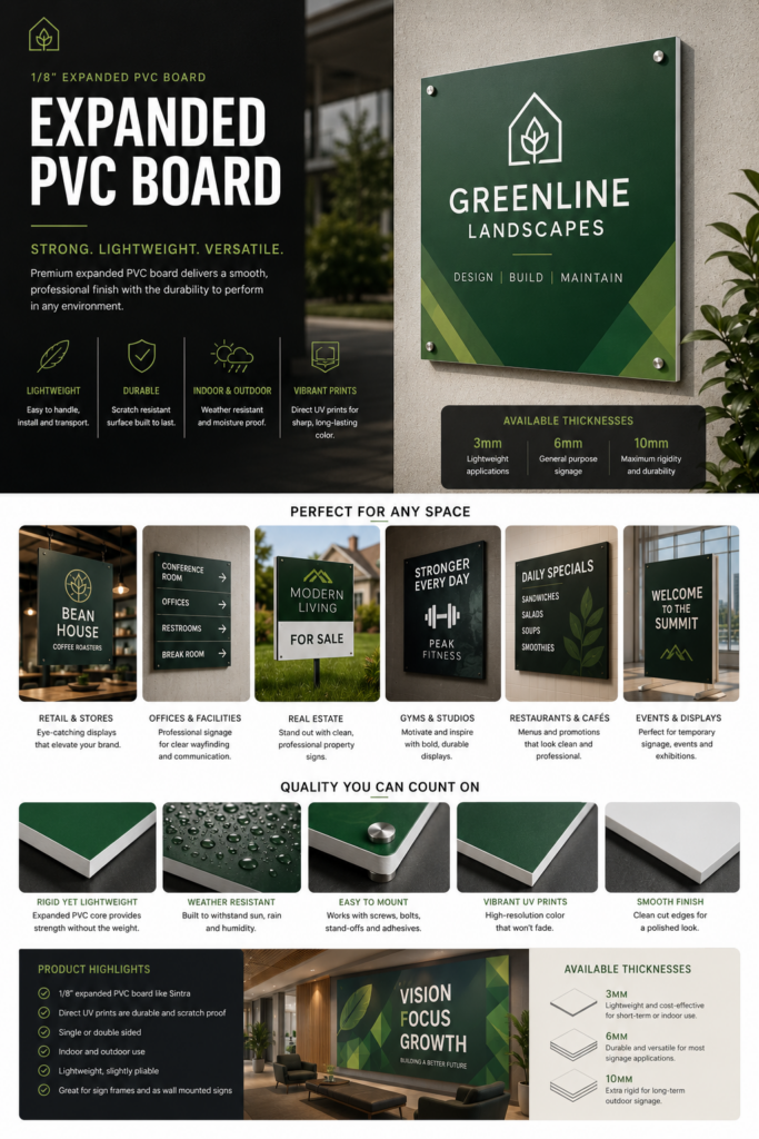 PVC Board Sign
