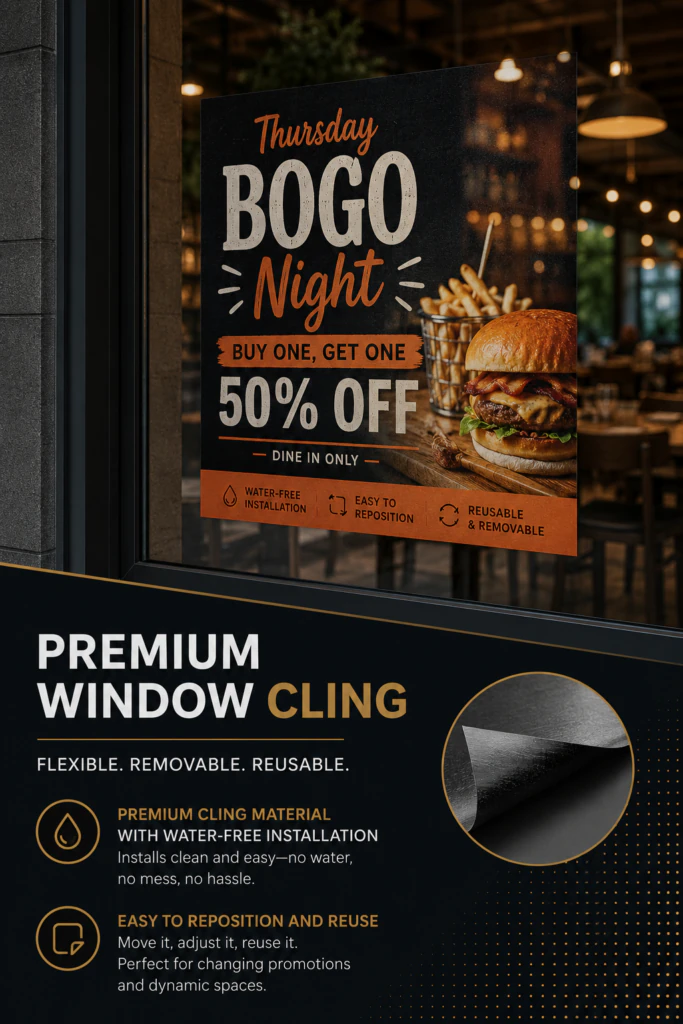 Premium Window Cling