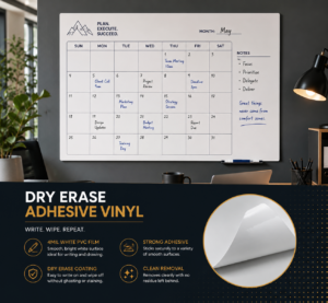 Dry Erase Adhesive Vinyl