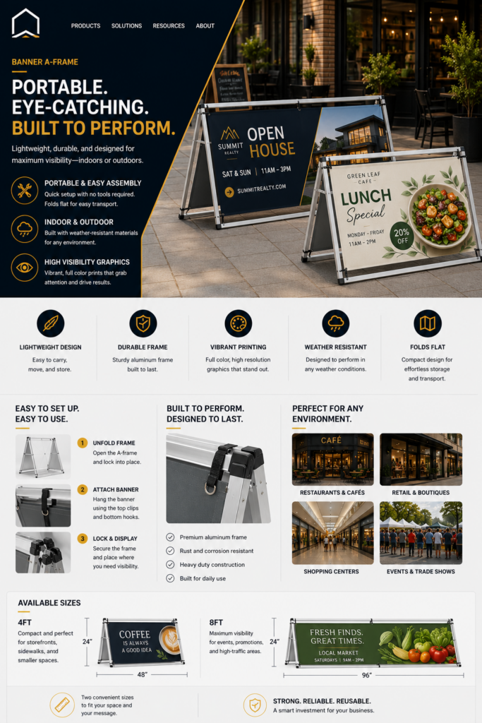 Banner A-Frame
