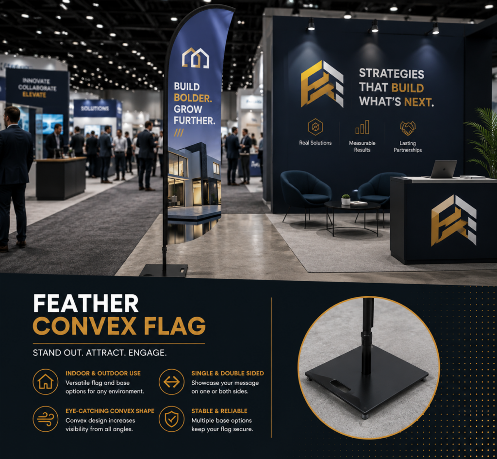 Feather Convex Flag