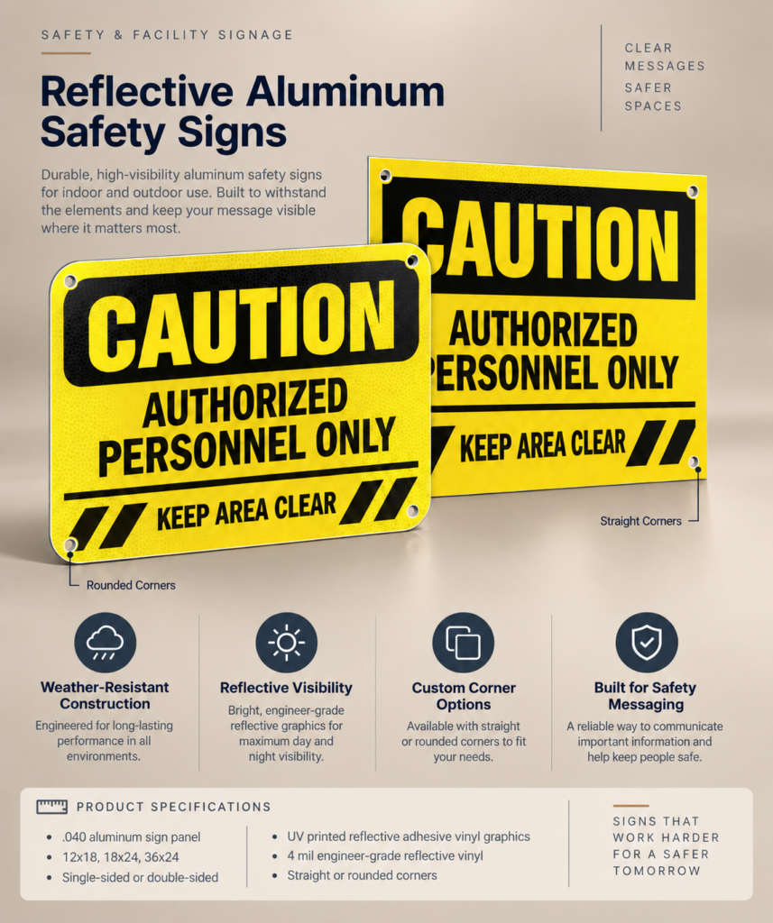Reflective Aluminum Sign